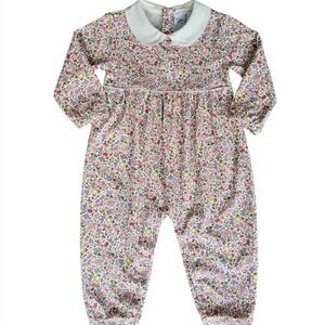Floral Collared Onesie